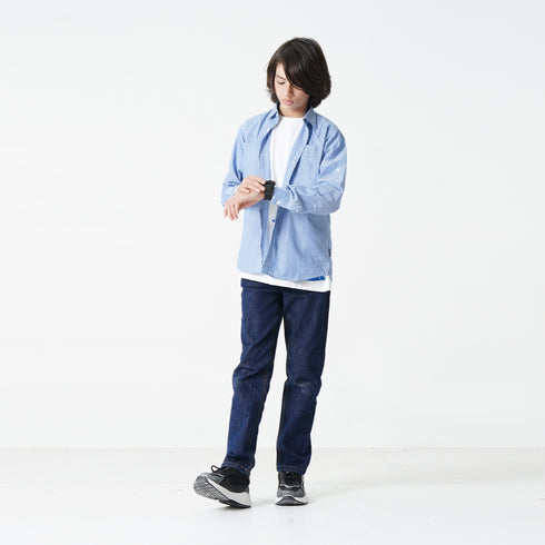 Blue Striped Button Down Shirt